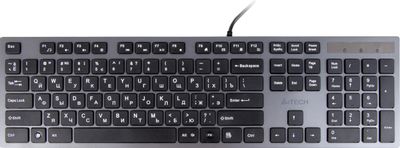 Клавиатура A4TECH KV-300H,  USB, серый + черный