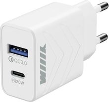 Сетевое зарядное устройство Wiiix UNN-4-2-03-QCPD, USB-C + USB-A, 20Вт ...