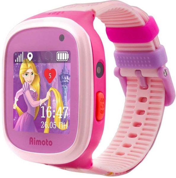 Смарт-часы Кнопка Жизни Disney Принцесса Рапунцель,  1.44",  розовый/розовый [9301104]