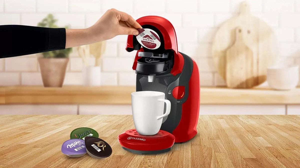 Капсульная кофеварка Bosch Tassimo Style TAS1103, 1400Вт, цвет: красный –  купить в Ситилинк | 1494035