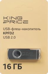 Флешка USB KINGPRICE KPFD2 16ГБ, USB2.0, черный