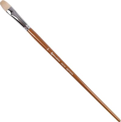 Кисть BRAUBERG Art Classic, 200734, художественная, из щетины, овальная ...