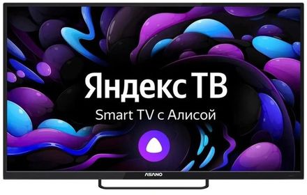 43" Телевизор ASANO 43LU8120T 4K Ultra HD, СМАРТ ТВ, YaOS, черный