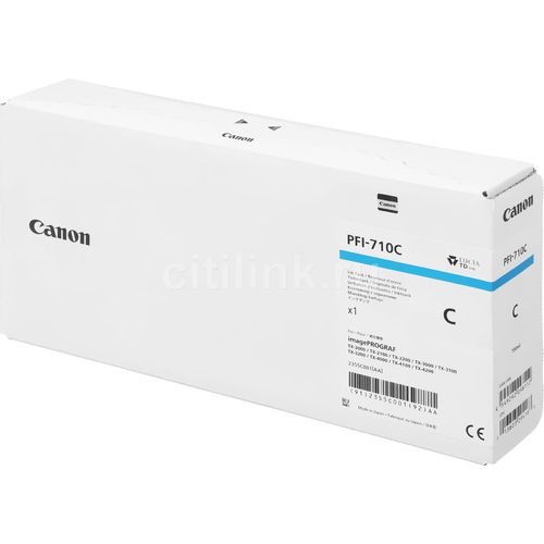 Картридж Canon PFI-710 C, голубой / 2355C001 — цена и наличие Картридж Canon PFI-710 C, голубой / 2355C001