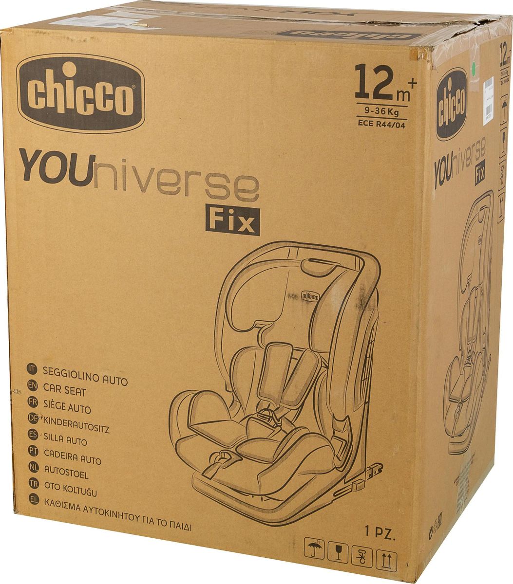 Автокресло детское Chicco Youniverse Fix, jet black, черный, 1/2/3  [08079207510000] – купить в Ситилинк | 1172527