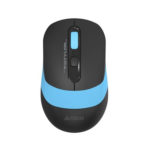 Мышь беспроводная A4TECH Fstyler FG10S, радио, оптическая, USB, 2000dpi, черный и синий [fg10s blue]