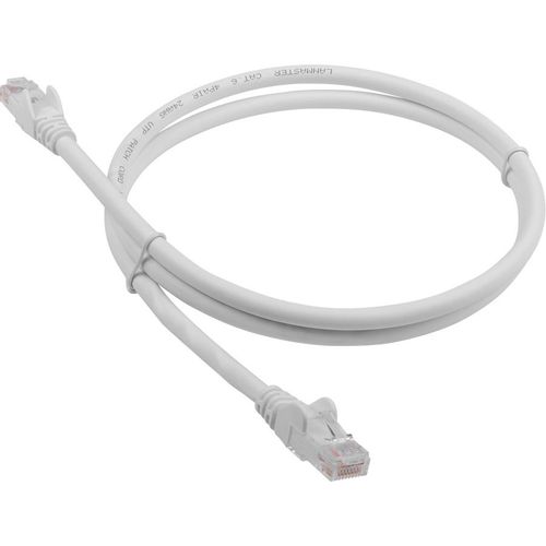 Патч-корд LanMaster вилка RJ-45, вилка RJ-45, кат.6, LSZH, 3м, белый [lan-pc45/u6-3.0-wh]