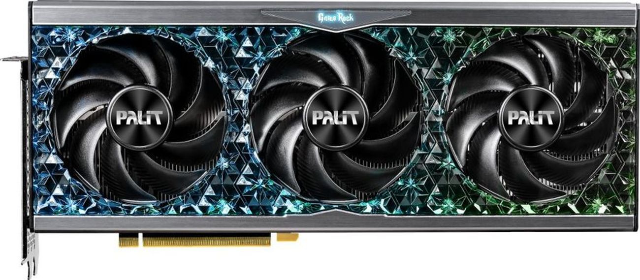 Видеокарта Palit NVIDIA  GeForce RTX 4090 PA-RTX4090 GAMEROCK OC 24ГБ GameRock, GDDR6X, OC,  Ret [ned4090s19sb-1020g]