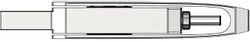 Флешка USB NETAC U782C 32ГБ, USB3.0, серебристый