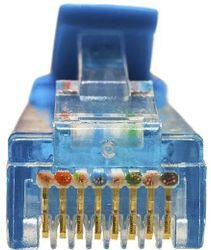 Патч-корд SUPRLAN 10-0147, вилка RJ-45, вилка RJ-45, кат.5E, LSZH, 1м, синий