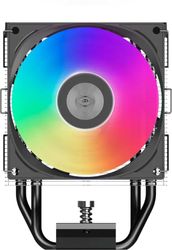 Устройство охлаждения (кулер) PCCOOLER R400, 4-pin, ARGB, черный