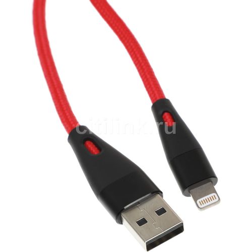 Кабель ZMI AL806, Lightning (m) - USB (m), 1м, MFI, красный [al806 red]
