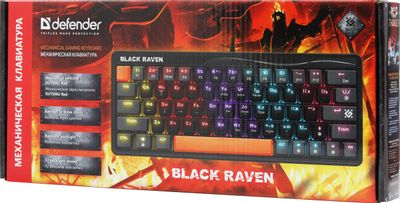 Клавиатура Defender Black Raven GK-417, USB, черный [45414] – купить в ...