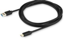 Изображение товара Кабель USB Type-C - USB 1.8м 3А черный BURO