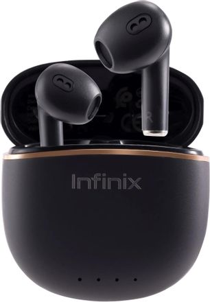 Наушники INFINIX XBuds XE23, Bluetooth, вкладыши, черный [10311756]