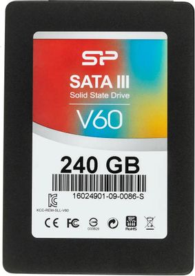 SSD накопитель Silicon Power Velox V60 SP240GBSS3V60S25 240ГБ, 2.5", SATA III