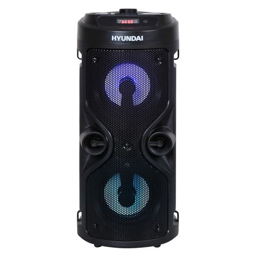 Музыкальный центр Hyundai H-MC150, 50Вт, с караоке, с микрофоном, Bluetooth, FM, USB, SD/MMC, черный