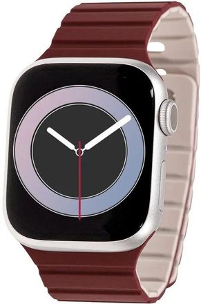 Ремешок ZIBELINO APL-42-L-MC-BRDGRY для Apple Watch, винный [zbs-apl-42-l-mc-brdgry]
