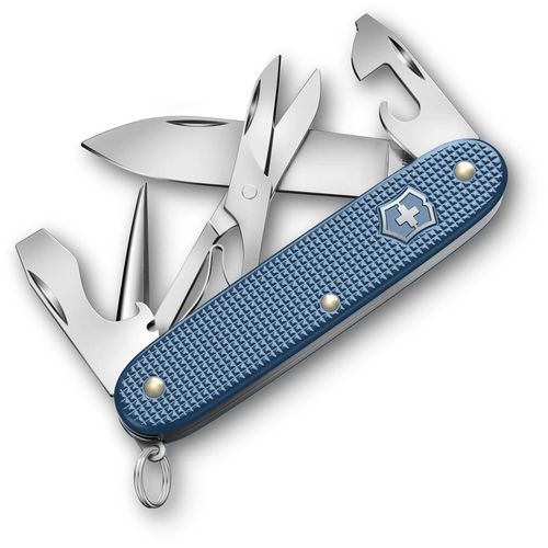 Складной нож Victorinox Pioneer X Alox LE26, функций: 9, 93мм, синий, коробка подарочная [0.8231.l26]