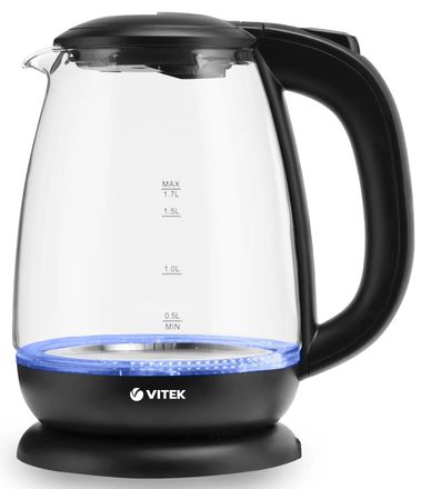 Чайник электрический Vitek VT-7060, 2200Вт, черный