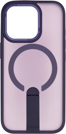 Чехол (клип-кейс) ZIBELINO Shine, для Apple iPhone 16 Pro, фиолетовый [zms-apl-16-pro-sh-st-pur]