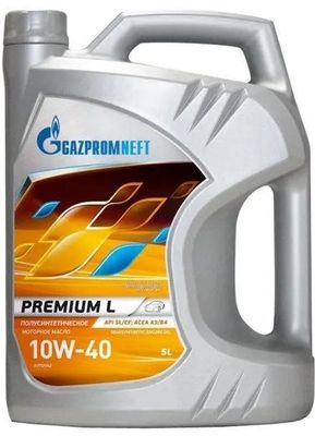 GAZPROMNEFT PREMIUM L 10W-40 МАСЛО МОТОРНОЕ П/СИНТ. API: SL/CF, 5 ЛИТРОВ