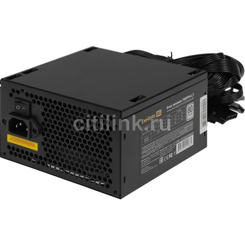 Блок питания EXEGATE 700PPH-LT, 700Вт, 80 PLUS WHITE, 120мм, черный [ex282048rus]