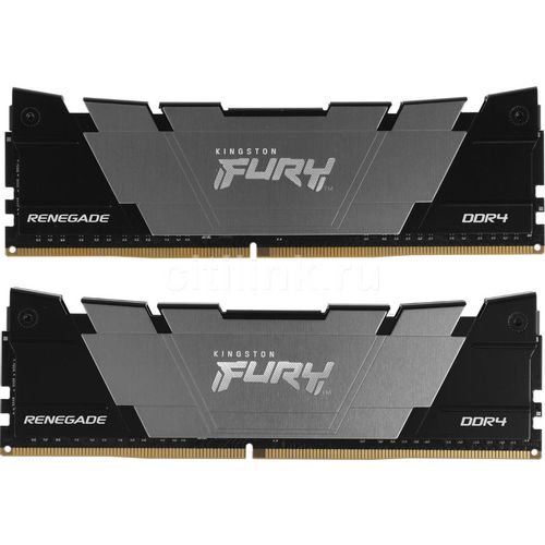 Оперативная память Kingston Fury Renegade Black KF446C19RB2K2/16 DDR4 - 2x 8ГБ 4600МГц, DIMM, Ret