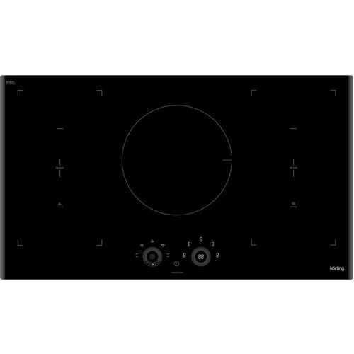 Индукционная варочная поверхность Korting HIB 95750 B Smart, конфорок: 5 шт., стеклокерамика, независимая, черный