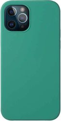 Чехол (клип-кейс) Deppa Liquid Silicone, для Apple iPhone 12/12 Pro, противоударный, зеленый
