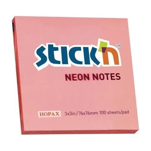 Блок самоклеящийся бумажный STICK`N 21166, 76×76, 100 л, неон, розовый 12 шт./кор. — цена и наличие Блок самоклеящийся бумажный STICK`N 21166, 76×76, 100 л, неон, розовый 12 шт./кор.