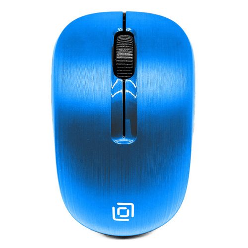 Мышь беспроводная Oklick 525MW, радио, оптическая, USB, 1000dpi, черный и голубой [1090724]