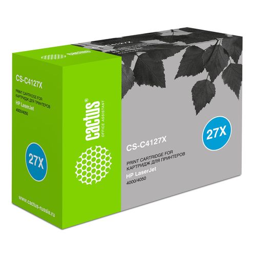 Картридж Cactus CS-C4127X, C4127X, черный / CS-C4127X