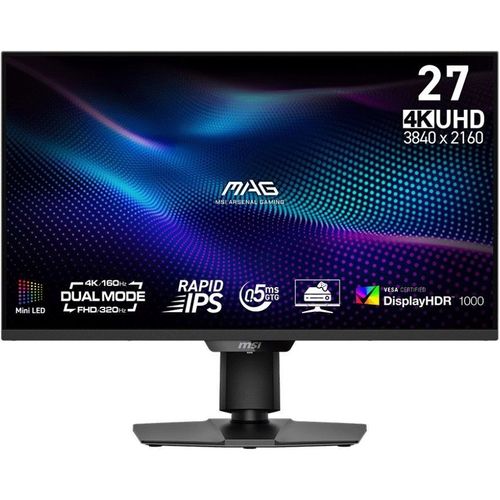 27″ Монитор MSI Mag 274UPDF E16M, 3840×2160, IPS, 160Гц, 2хHDMI, 1хDP, черный [9s6-3cf09h-029]