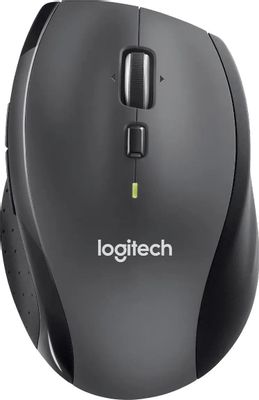 Мышь беспроводная Logitech M705, радио, оптическая, USB, 1000dpi, серый и черный [910-001949/910-006034]