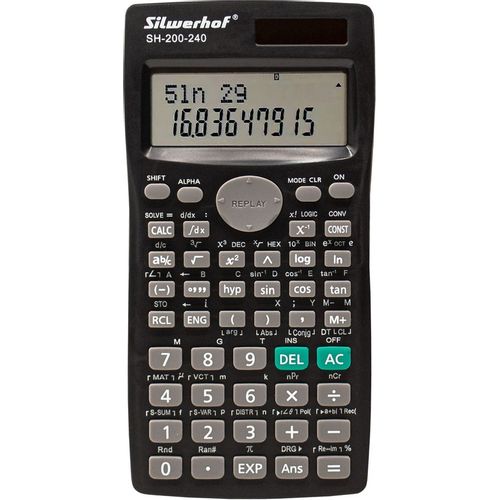 Калькулятор Silwerhof SH-200-240, 10-разрядный, черный