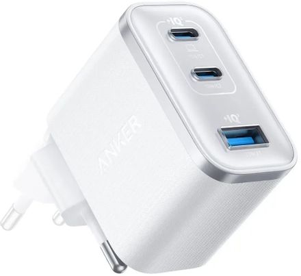 Сетевое зарядное устройство ANKER USB-A,  3xUSB-C, 70Вт, 3.5A, белый [a121al21]