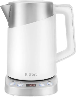 Чайник электрический KitFort КТ-660-1, 2200Вт, белый
