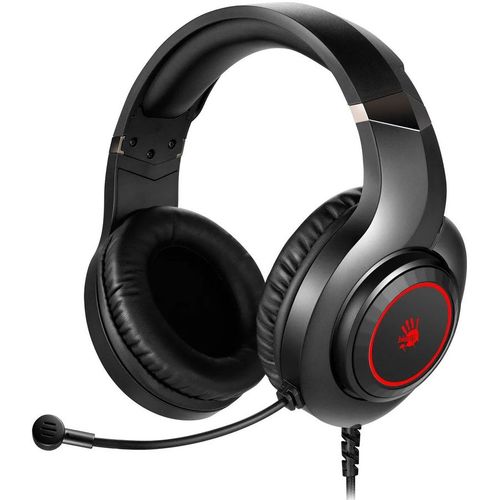 Гарнитура игровая A4TECH Bloody G220S, для компьютера, мониторные, проводные, черный [g220s usb/ black]