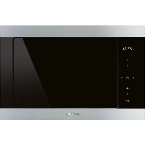 Встраиваемая микроволновая печь SMEG Classica FMI325X, 26л, 900Вт, нержавеющая сталь