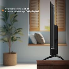 50" Телевизор SunWind SUN-LED50XU400, 4K Ultra HD, черный, СМАРТ ТВ, YaOS