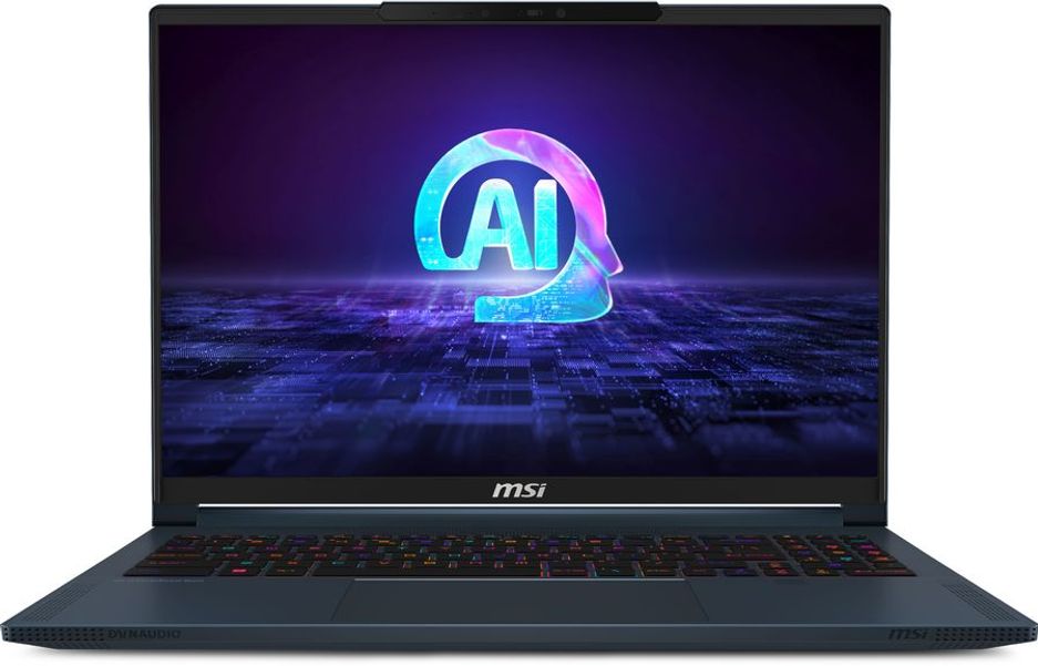 Ноутбук игровой MSI Stealth 16 AI Studio A1VIG-062RU 9S7-15F312-062, 16", IPS, Intel Core Ultra 9 185H 2.3ГГц, 16-ядерный, 32ГБ DDR5, 2ТБ SSD,  NVIDIA GeForce  RTX 4090 для ноутбуков - 16 ГБ, Windows 11 Home, темно-синий