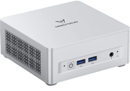 Мини ПК MINISFORUM Mini UM870Plus AMD Ryzen 7 8745H,  DDR5 16ГБ, 512ГБ SSD, AMD Radeon 780M,  Windows 11 Pro,  белый [um870plus/16gb+512tb]