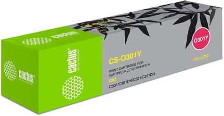 Картридж Cactus 44973541, 44973541, желтый / CS-O301Y