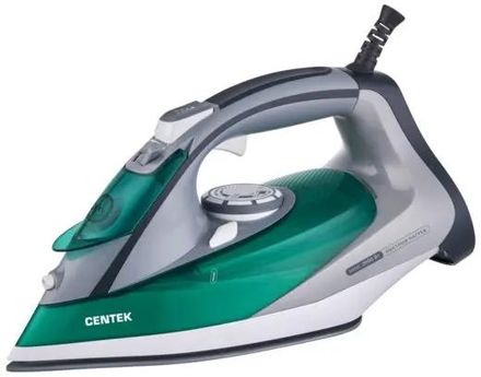 Утюг CENTEK CT-2309,  с паровым ударом,  2800Вт,  зеленый и серый