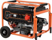 Изображение товара Бензиновый генератор CARVER PPG-8000E-3 6кВт трехфазный с электростартером