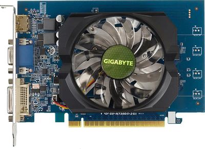 Видеокарта GIGABYTE NVIDIA  GeForce GT 730 GV-N730D5-2GI 2ГБ GDDR5, Ret [дубль использовать 949382]