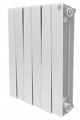 Радиатор биметаллический ROYAL THERMO PianoForte 500 Bianco Traffico, 500мм х 6 секций, боковое [нс-1176326]