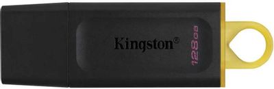 Флешка USB Kingston DataTraveler Exodia 128ГБ, USB3.2, черный и желтый [dtx/128gb]