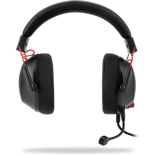 Гарнитура игровая Oklick HS-L305G, мониторные, черный / красный [2060511]